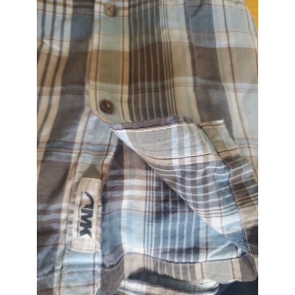 Mountain Khakis Men's Tomahawk Short Sleeve Shirt Size XXL Blue Plaid w/ Pocket - Picture 16 of 16